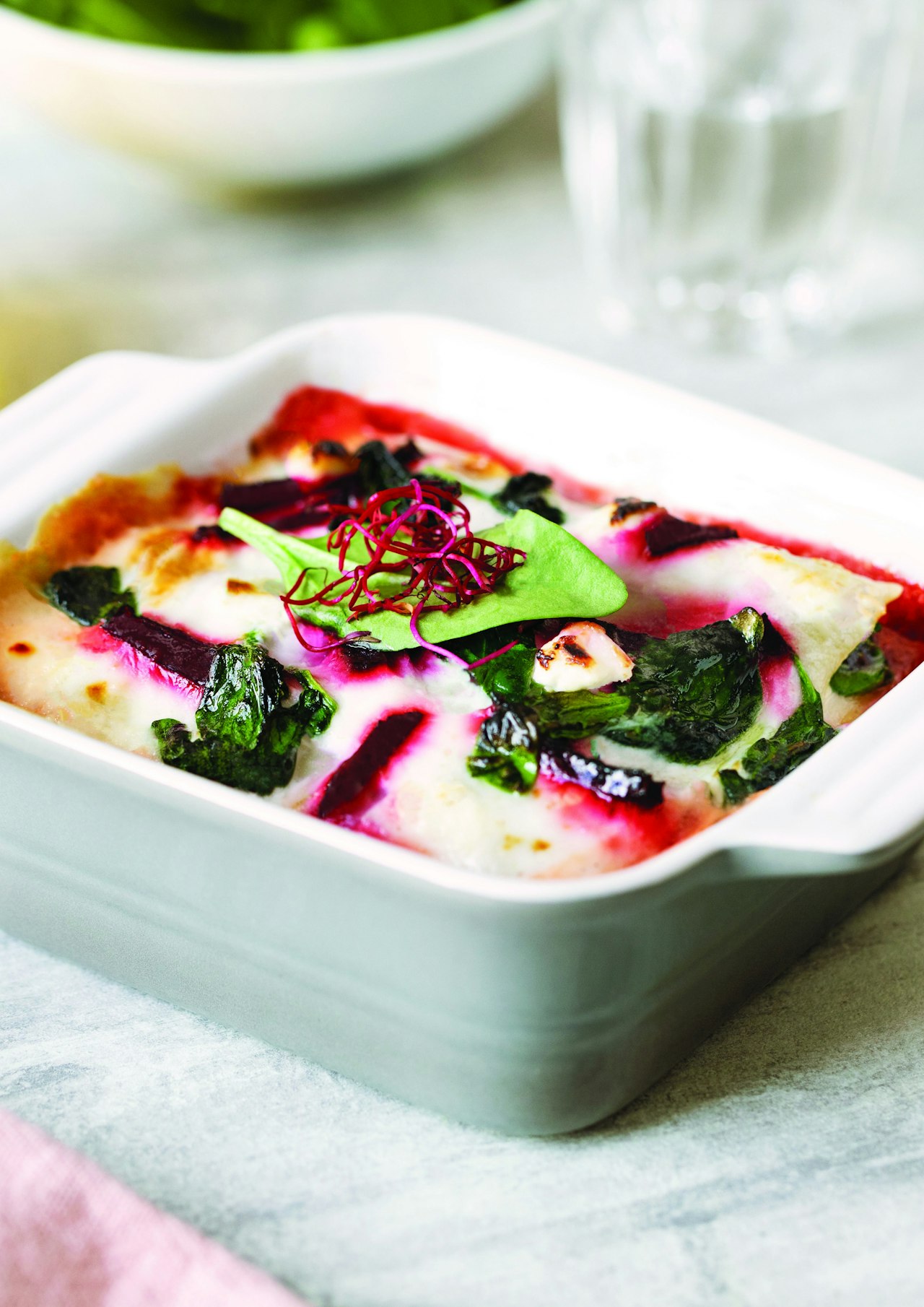 Heute.at - Lasagne mit roter Beete, Spinat und Ziegenkäse