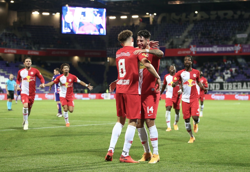 Mergim Berisha käpft Salzburg bei der Austria zum Sieg. 