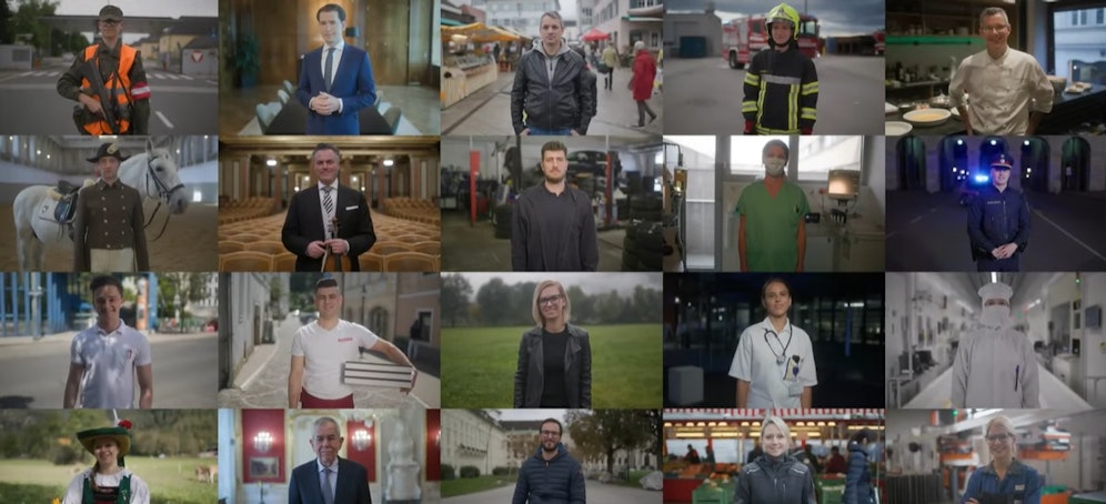 In dem Clip beschwört die Bundesregierung des Zusammenhalt in der Bevölkerung.