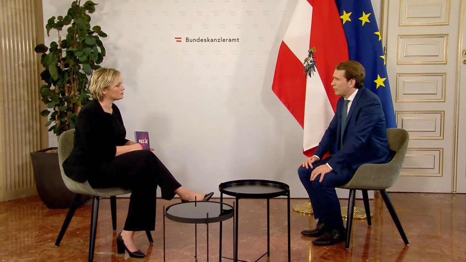 Sebastian Kurz im Interview mit Star-Moderatorin Corinna Milborn