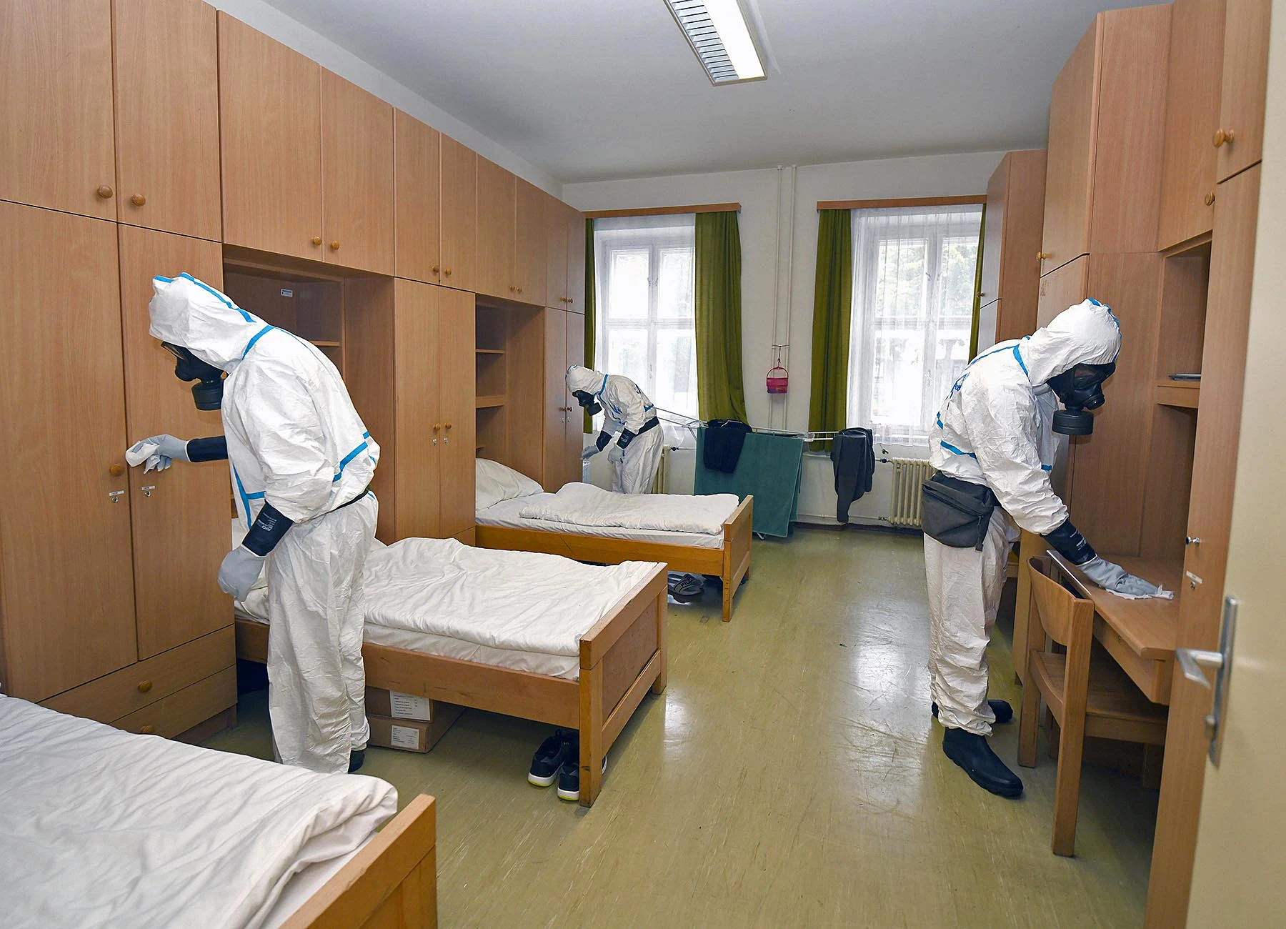 Die von Covid-19 Erkrankten benützen Zimmer wurden gereinigt.
