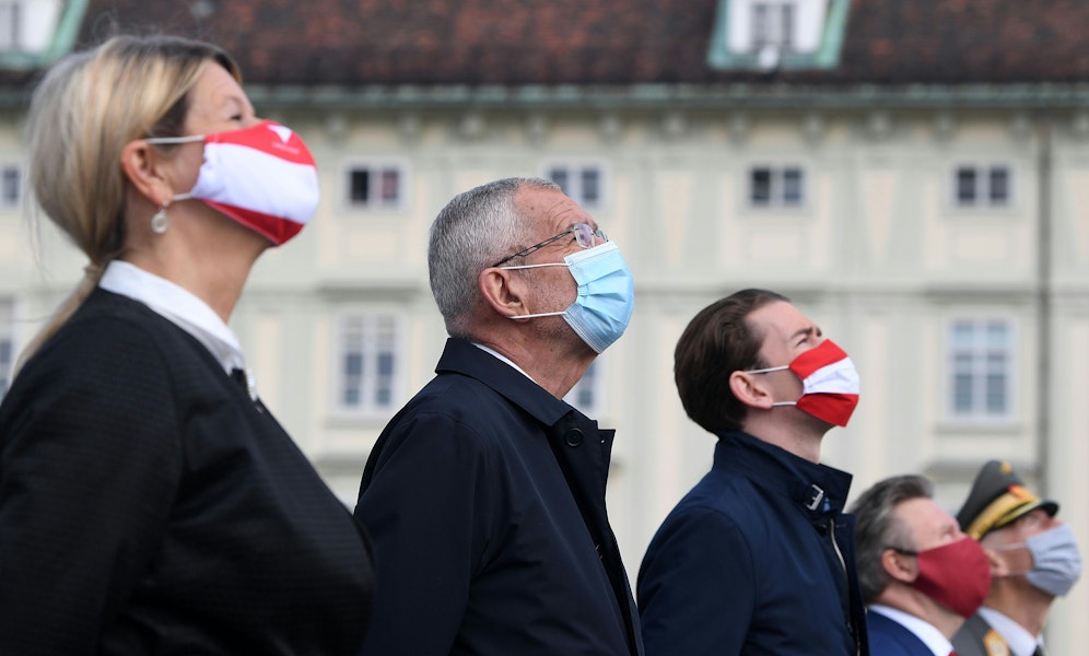 Aufgrund der Wetterverhältnisse waren die Eurofighter nicht so gut sichtbar.