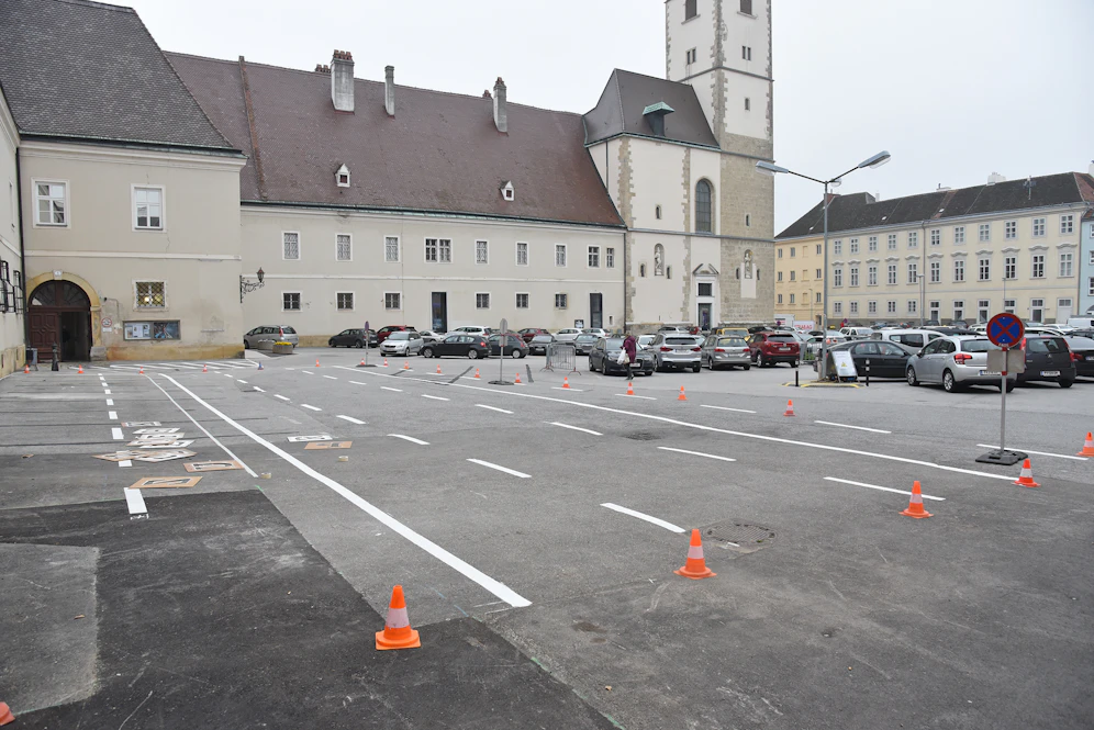 Der Domplatz in St. Pölten