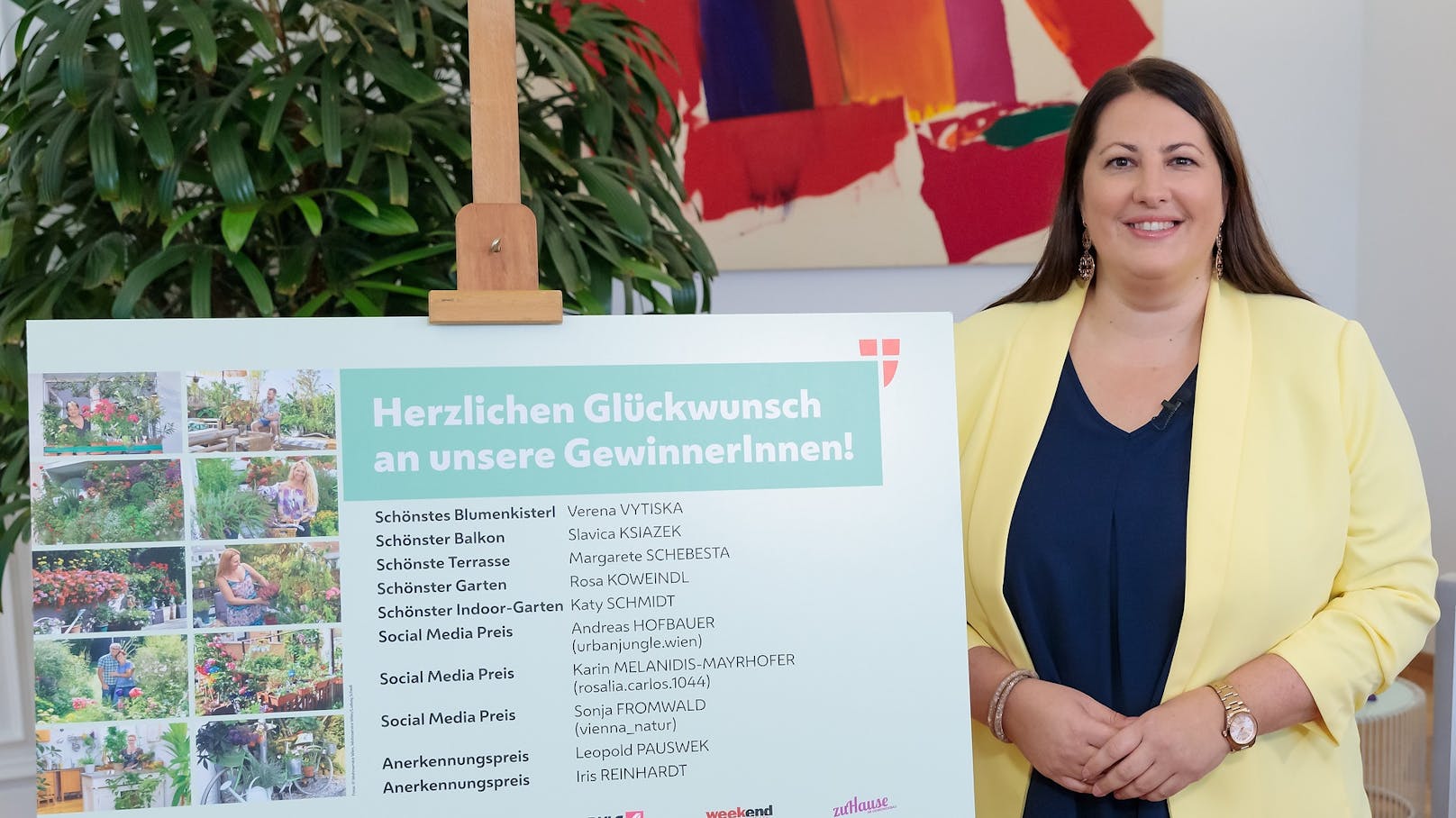Wohnbaustadträtin Kathrin Gaal (SPÖ) gratuliert den Gewinnern.