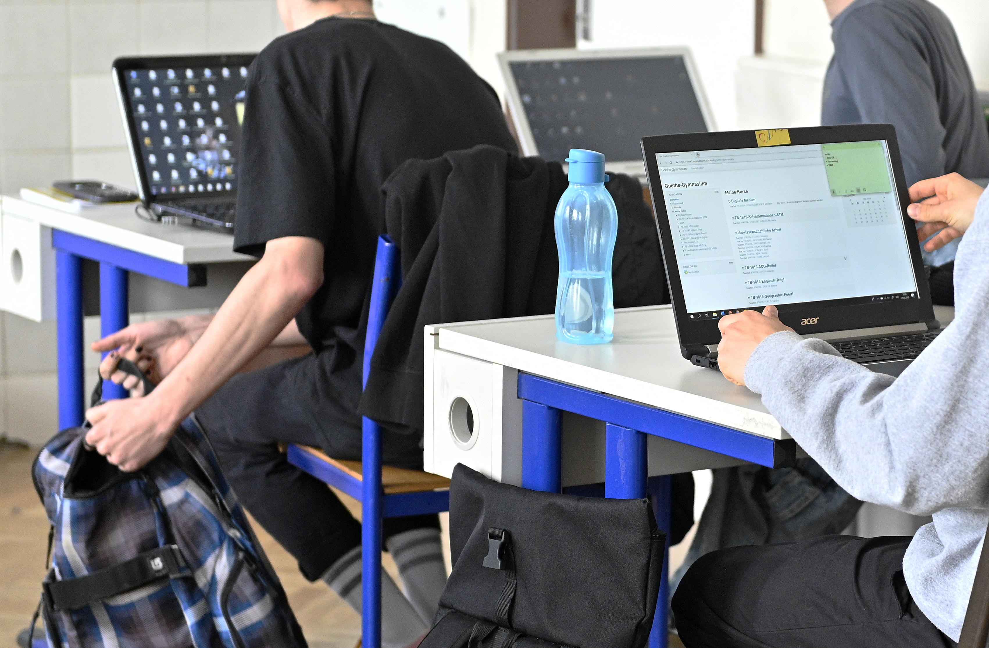 Die Schüler Laptops werden zu 75 Prozent vom Bund bezahlt.