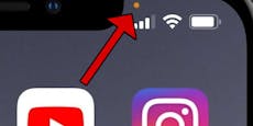 Das bedeutet der orange Punkt auf deinem iPhone