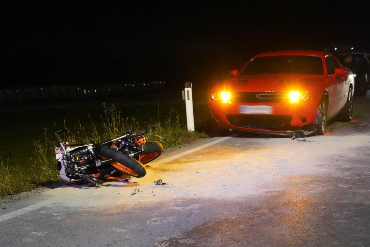 Das Bike wurde komplett zerstört.