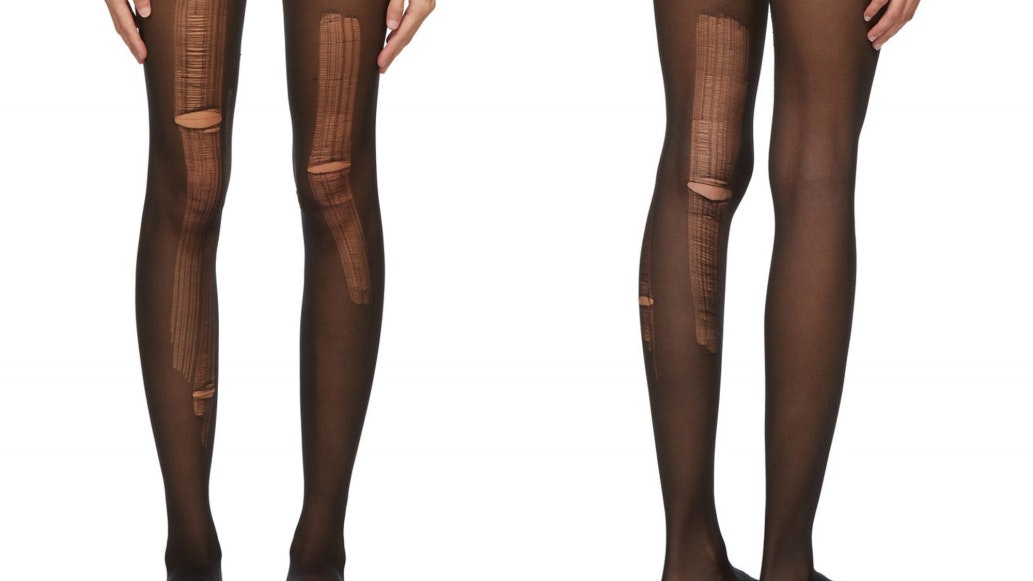 Designer haben die Laufmasche aber auch als Stilmittel und Hingucker gefunden. So wie hier bei Gucci.