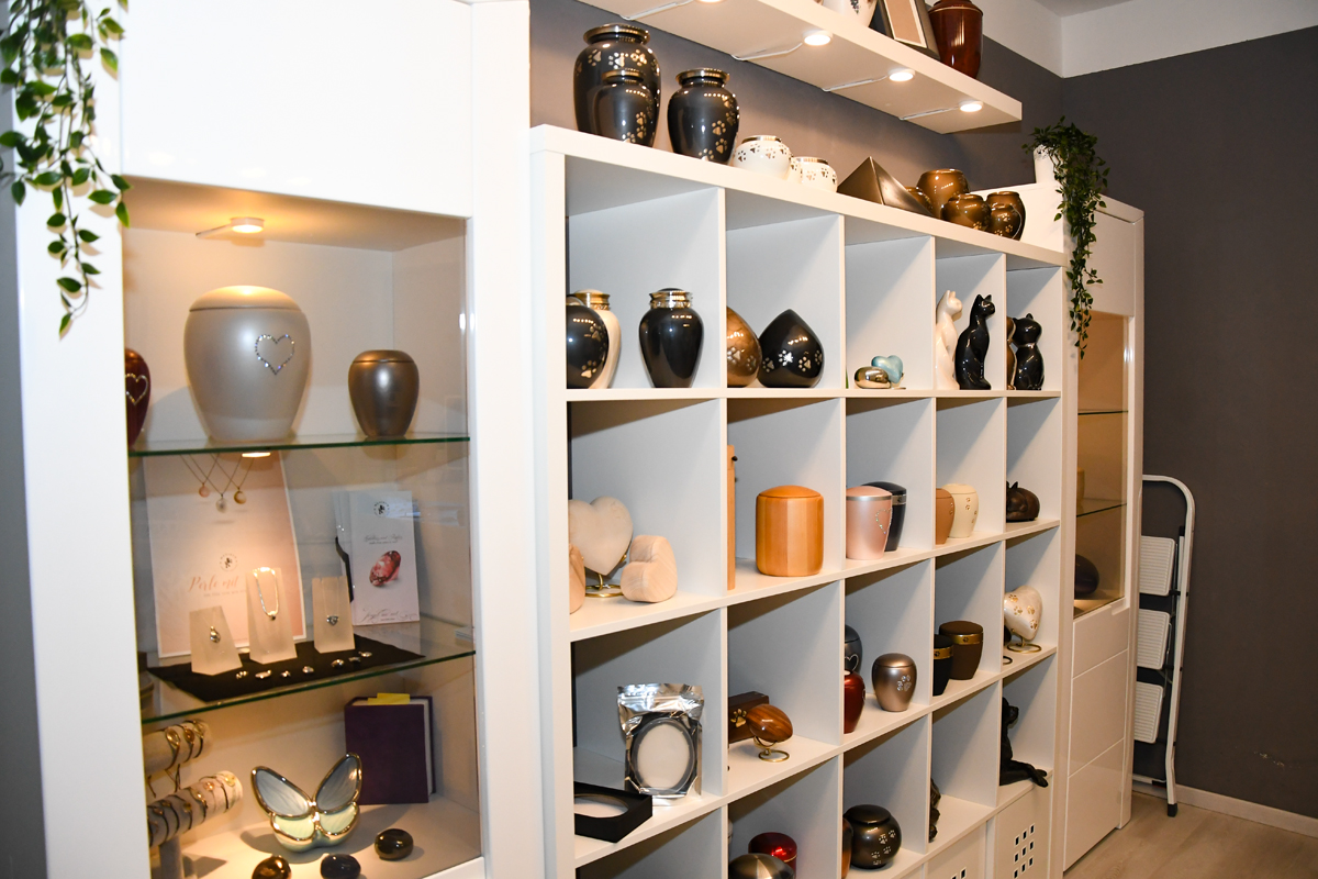 Der Empfangsraum von Tierbestattung "Endless Love". 