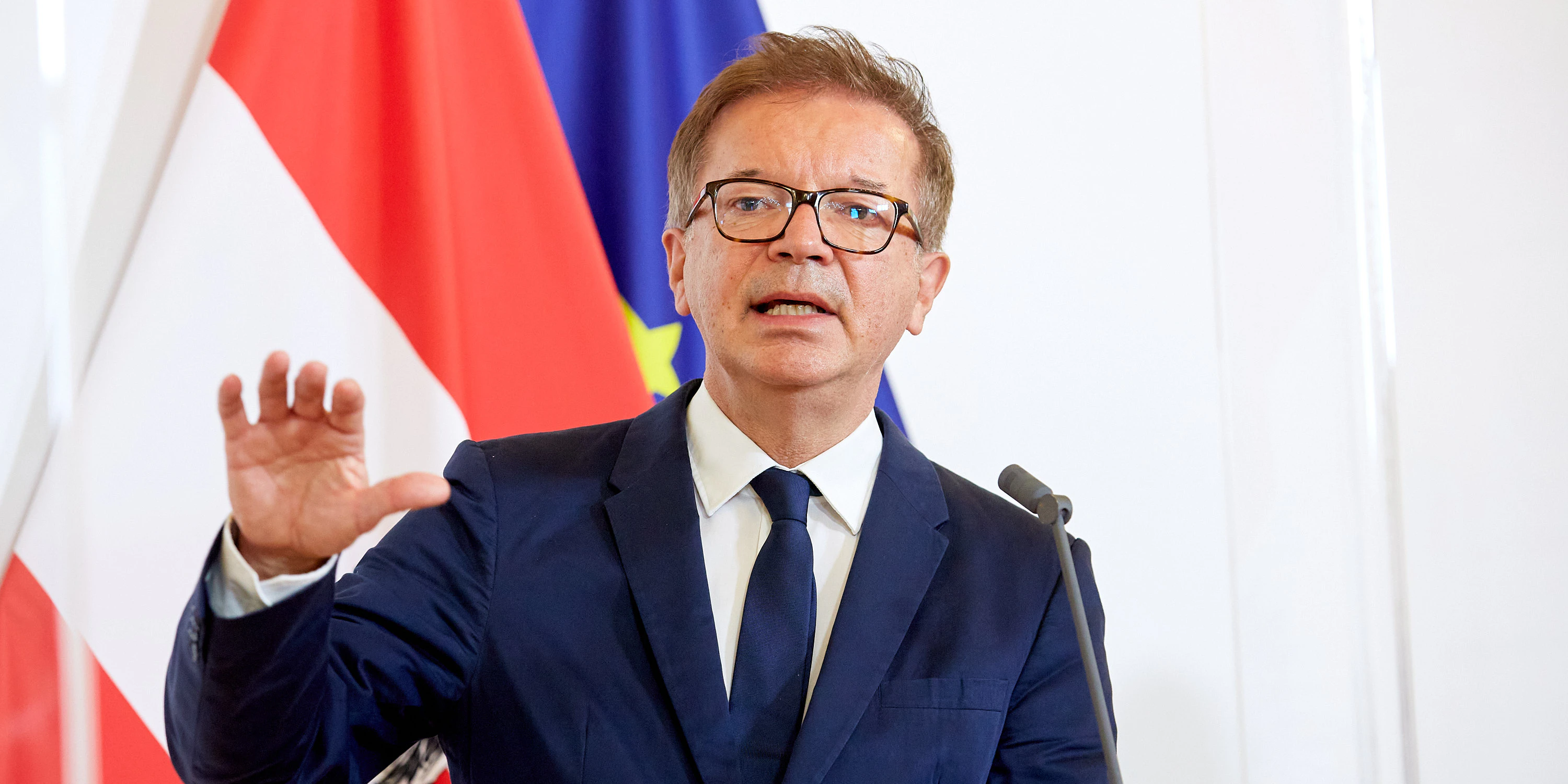 Gesundheitsminister Rudolf Anschober (Grüne) während einer Pressekonferenz