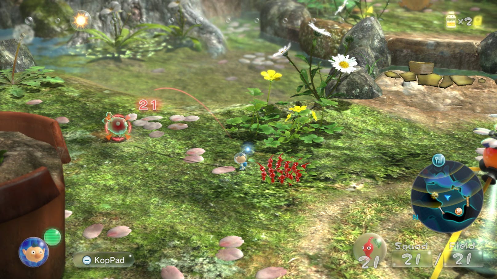 In der Wii-U-Fassung wurde die Karte auf dem GamePad dargestellt, das fällt auf der Nintendo Switch freilich weg.