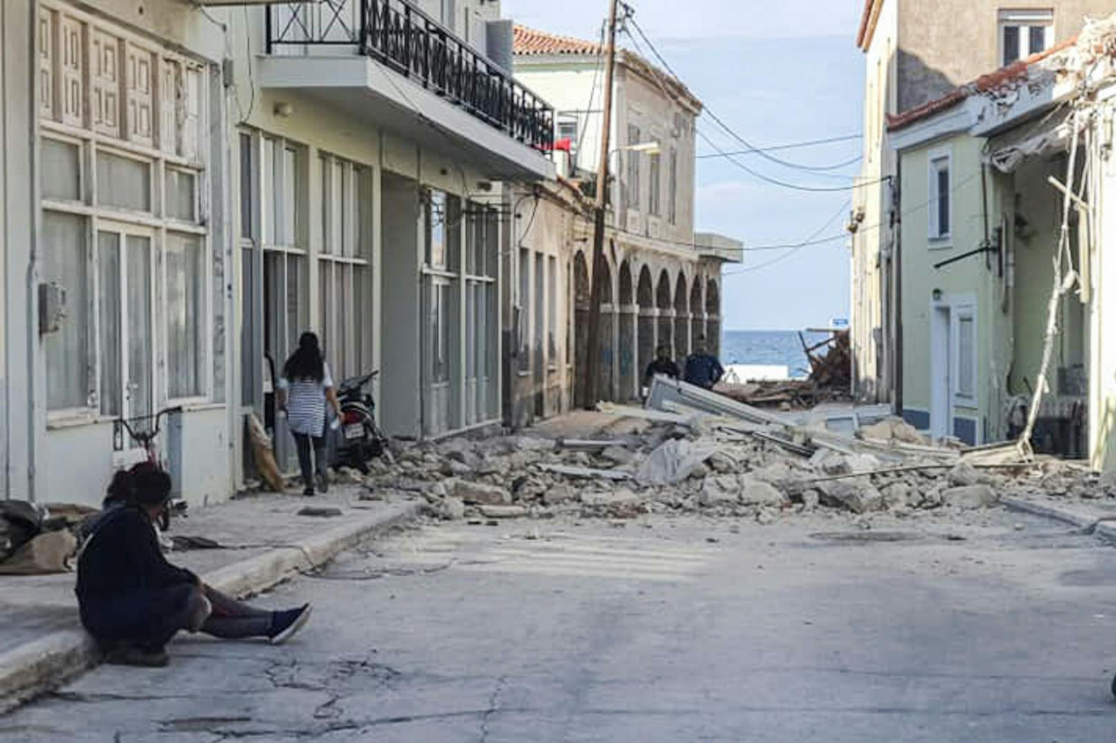 Tödliches Erdbeben und Tsunami treffen Insel Samos (30. Oktober 2020).