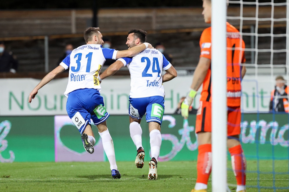 Dario Tadic jubelte gegen Ex-Klub Austria Wien doppelt.