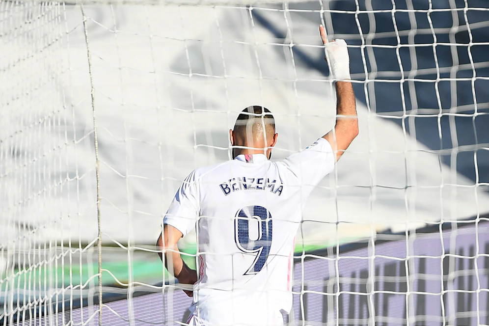 Karim Benzema schoss Real Madrid zum Sieg.
