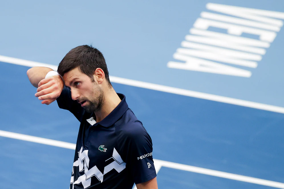 Novak Djokovic kann mit seinem Stadthallen-Aus gut leben. 