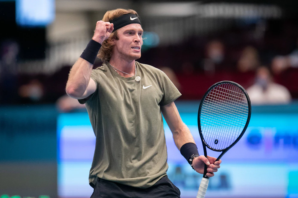Andrej Rublew steht im Finale der Wiener Stadthalle. 