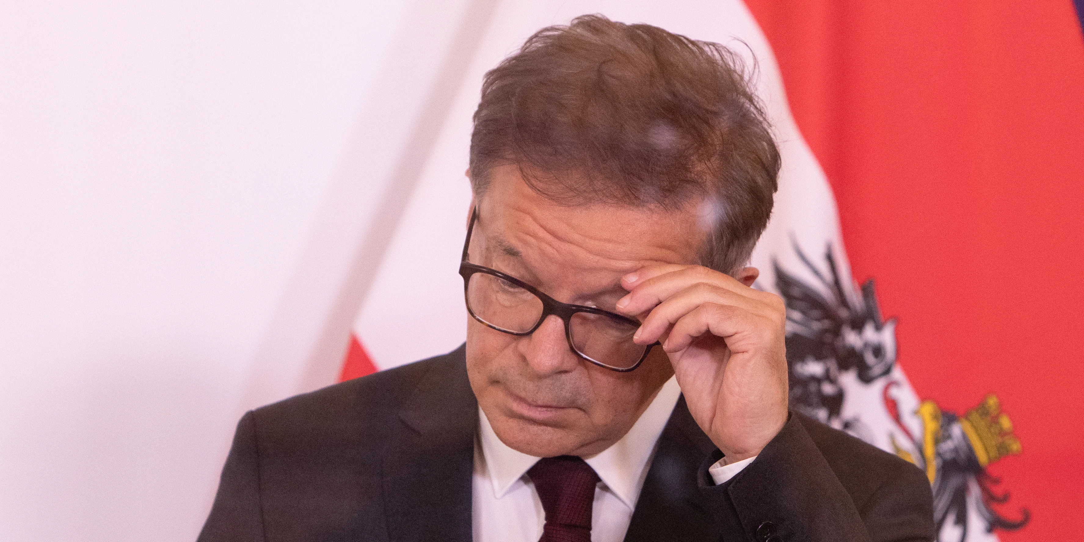 Gesundheitsminister Rudi Anschober während der Lockdown-Pressekonferenz am 31. Oktober 2020
