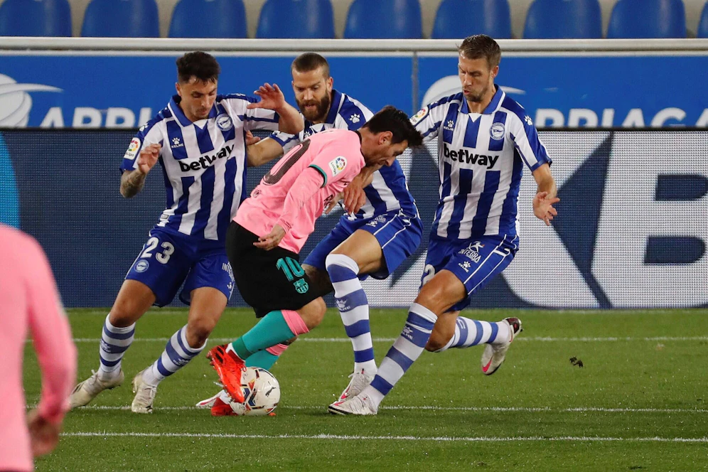 Lionel Messi ging gegen Alaves leer aus.