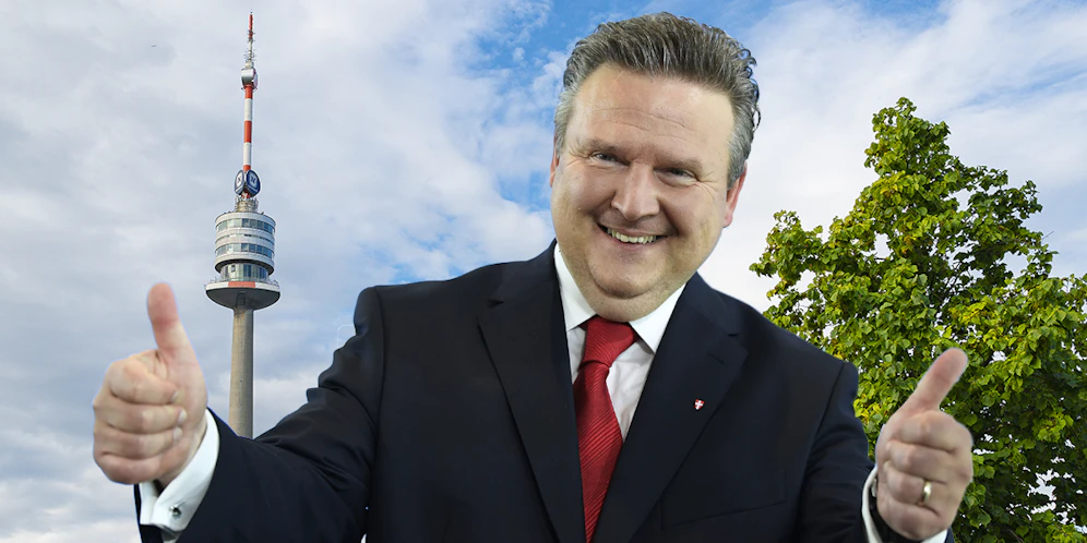 Wiens Bürgermeister Michael Ludwig (SPÖ) kündigt die Wiederbelebung des Donauturms an.