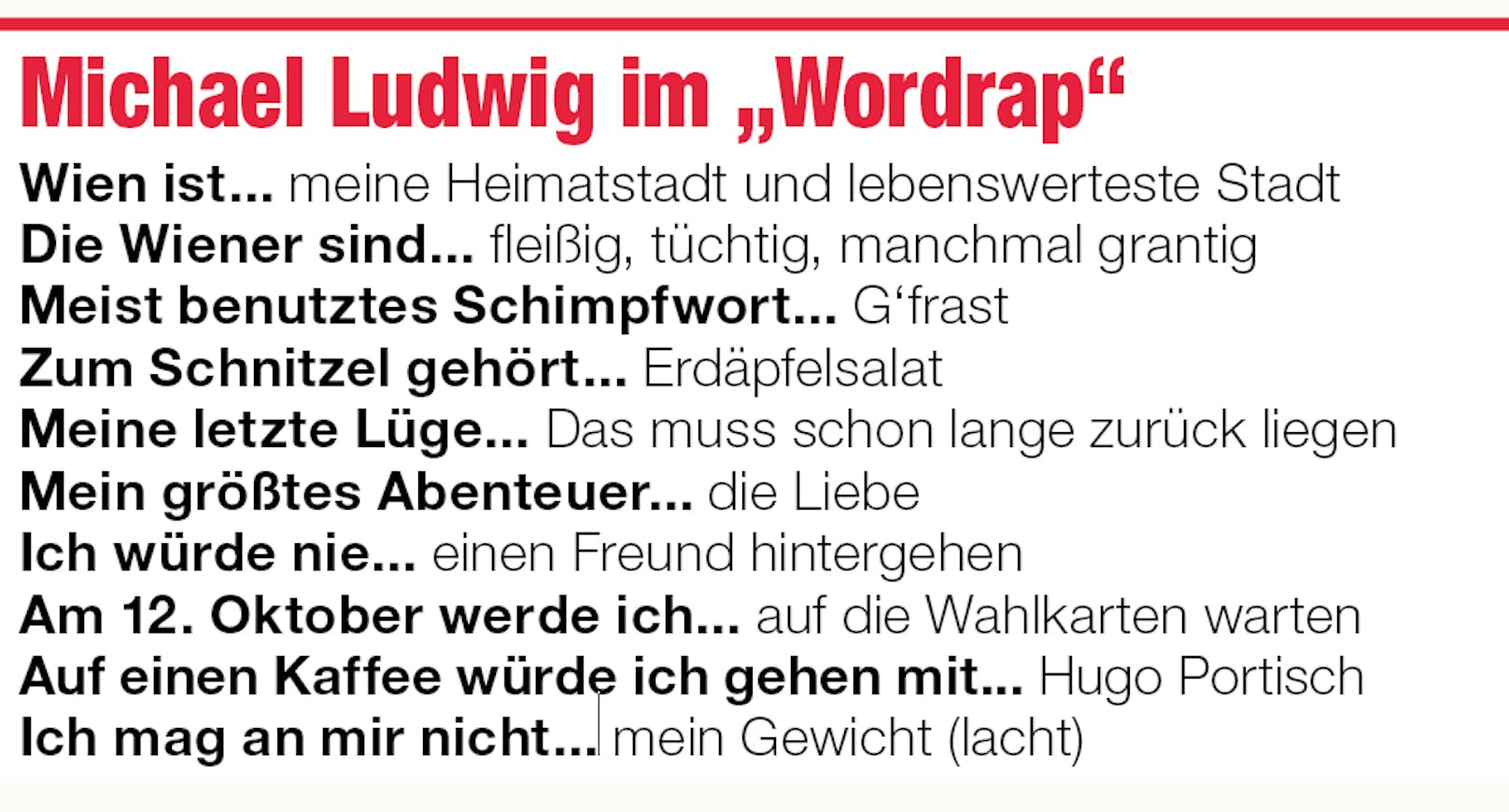 Bürgermeister Michael Ludwig (SPÖ) im Öffi Talk-Wordrap.