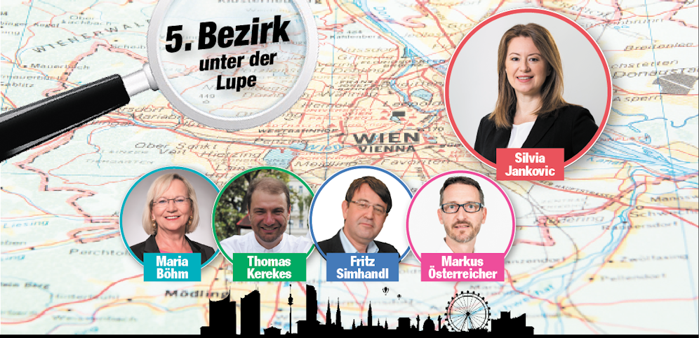 Das sind die Spitzenkandidaten in Margareten