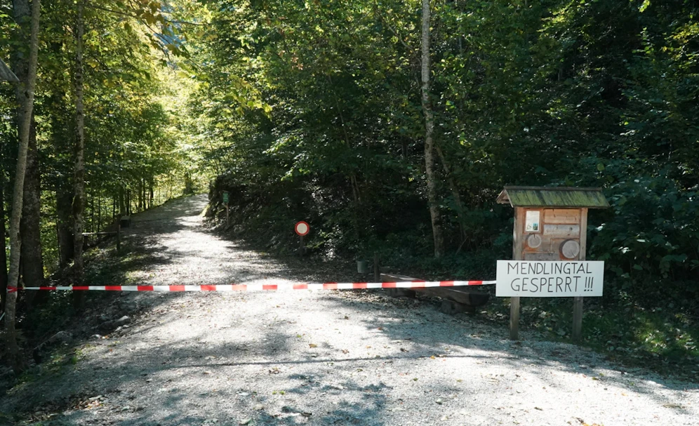 Das Mendlingtal ist nun gesperrt.