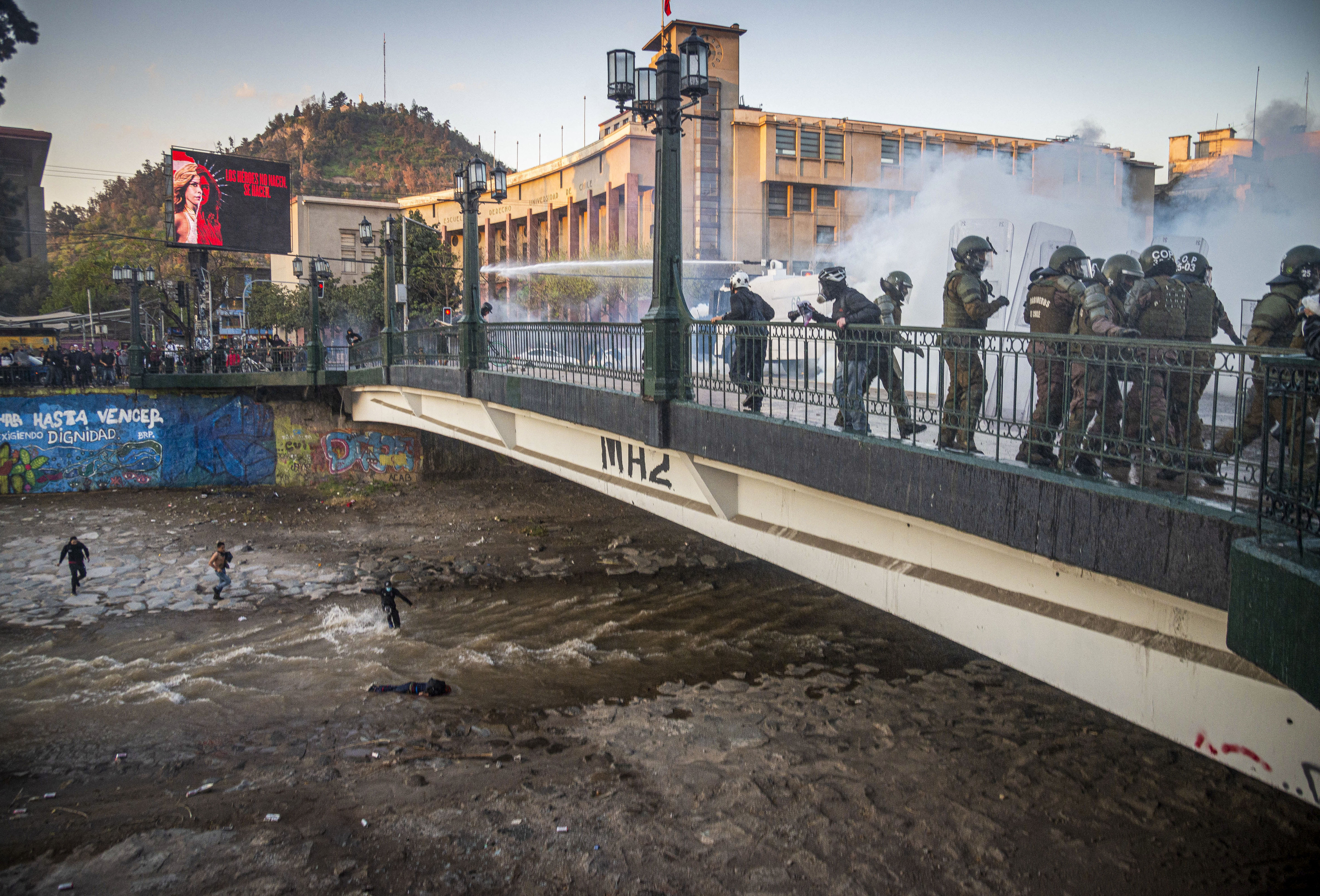 Das Foto wurde wenige Minuten nach dem Vorfall in Chile aufgenommen.