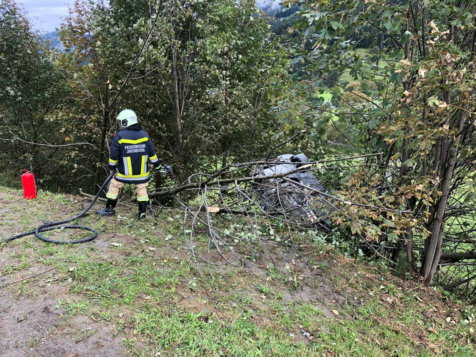 Schwerer Verkehrsunfall in Jochberg (5. Oktober 2020)