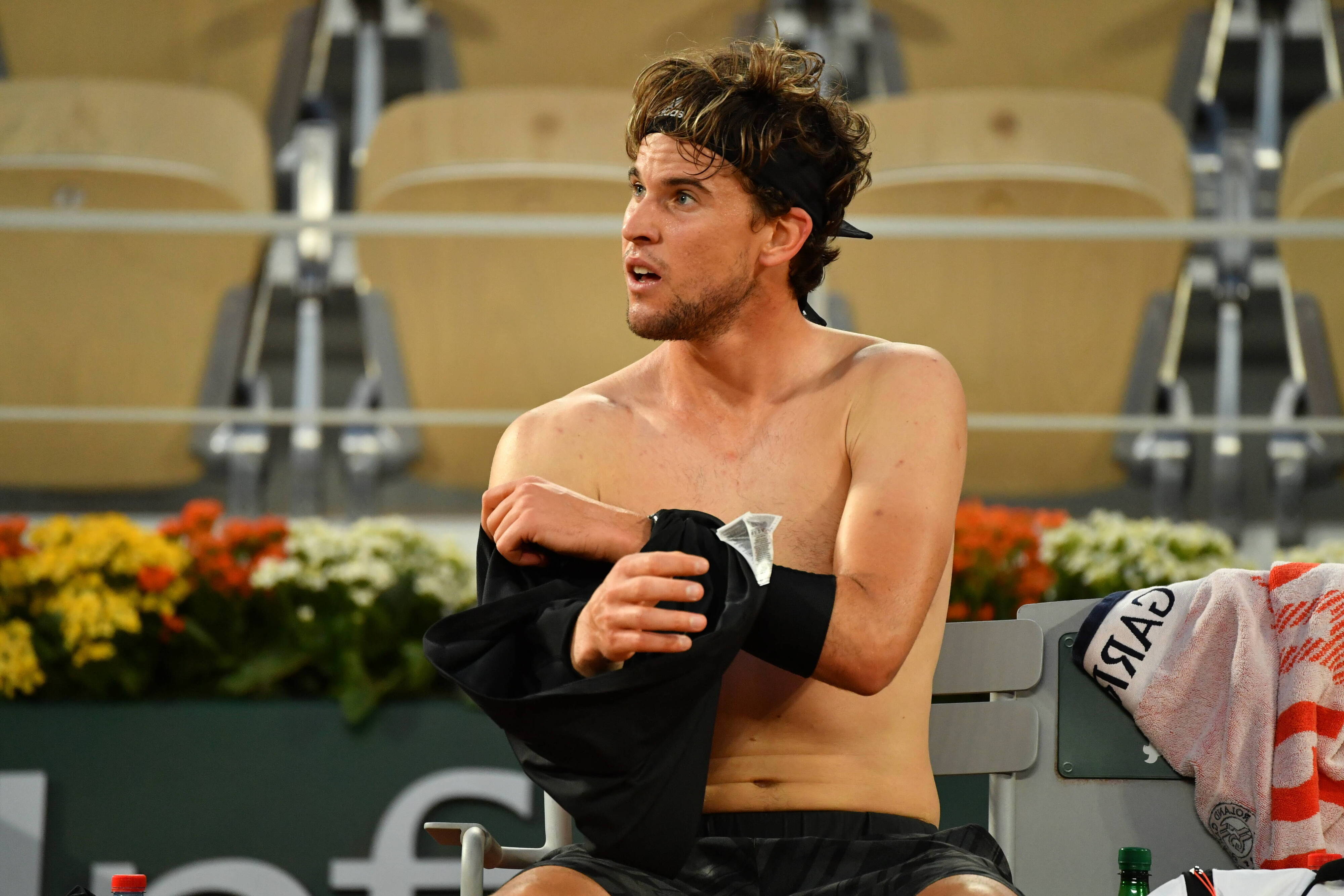 Dominic Thiem ist leer.