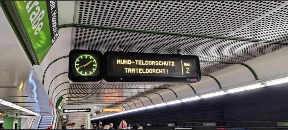 Bei der U4 kam es am Mittwoch zu einer Panne auf der Anzeigetafel.