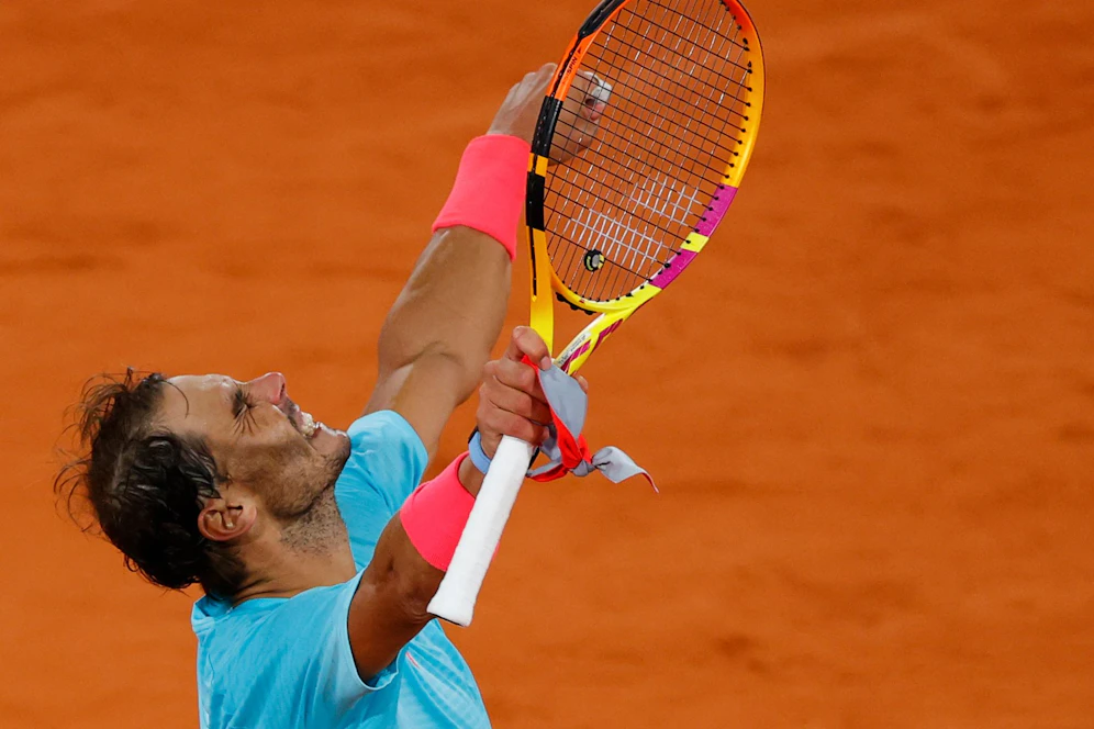 Rafael Nadal jubelt über den Sieg im Viertelfinale.