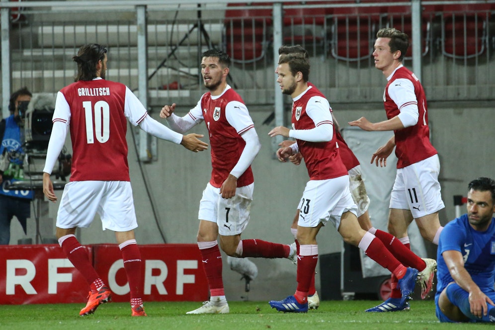 Österreich jubelt gegen Griechenland