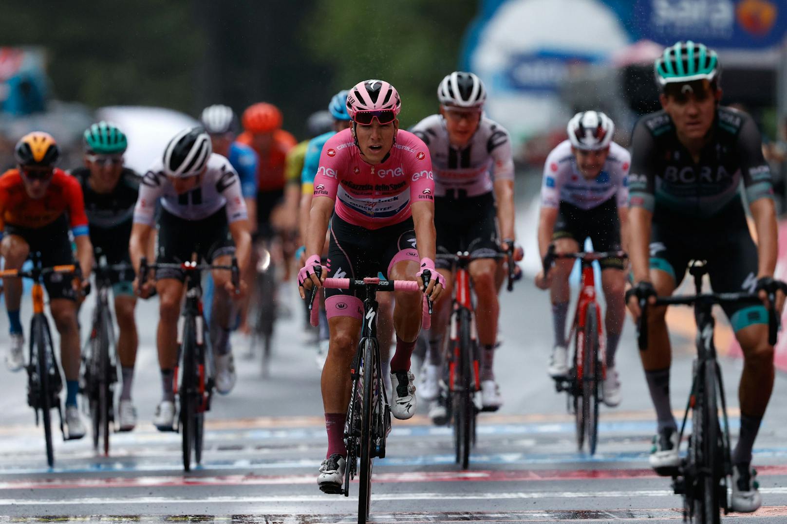 Patrick Konrad fährt beim Giro auf den zweiten Etappenplatz. 