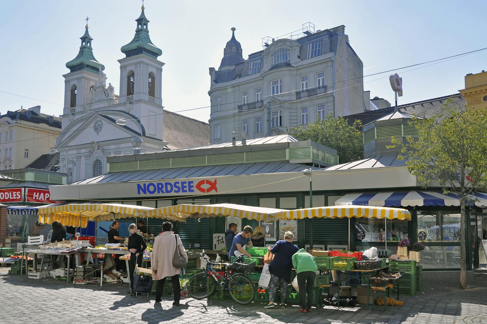 Der Rochusmarkt in Wien-Landstraße.