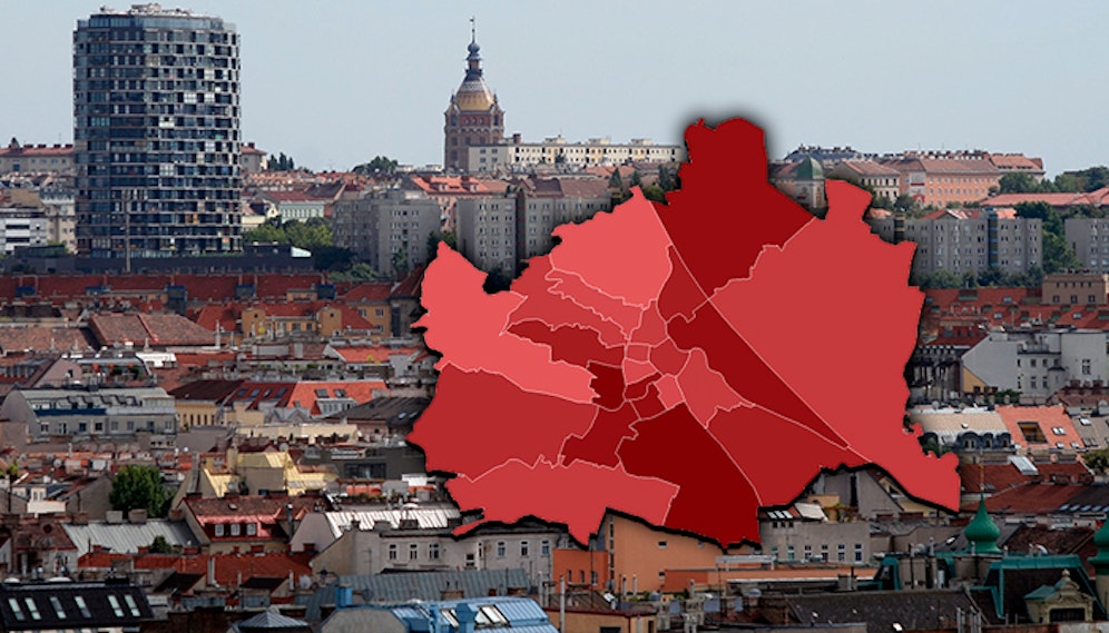 Favoriten ist neuer Corona-Hotspot bei den Bezirken