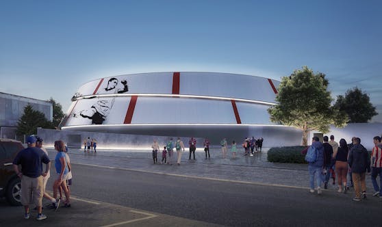 Die neue Rundhalle in Kagran ist bereits in Bau. Nach dem gleichen Muster werden nun auch die weiteren städtischen Rundhallen aus den 1970er Jahren generalsaniert.