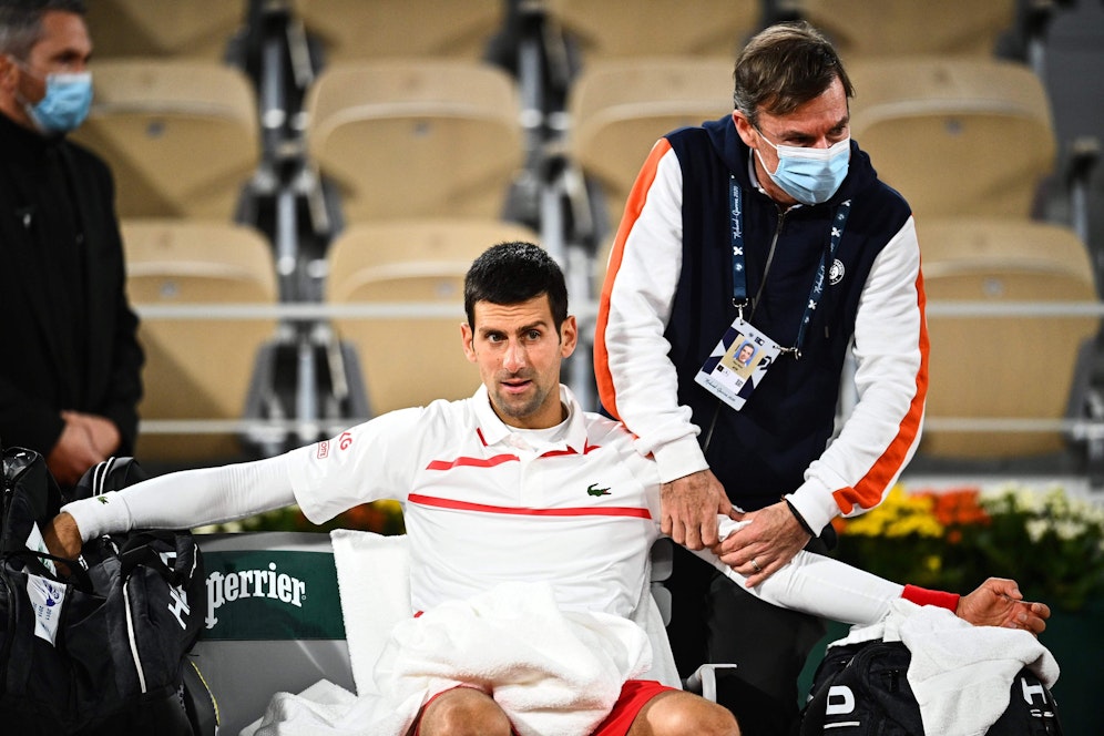 Novak Djokovic ließ sich behandeln.