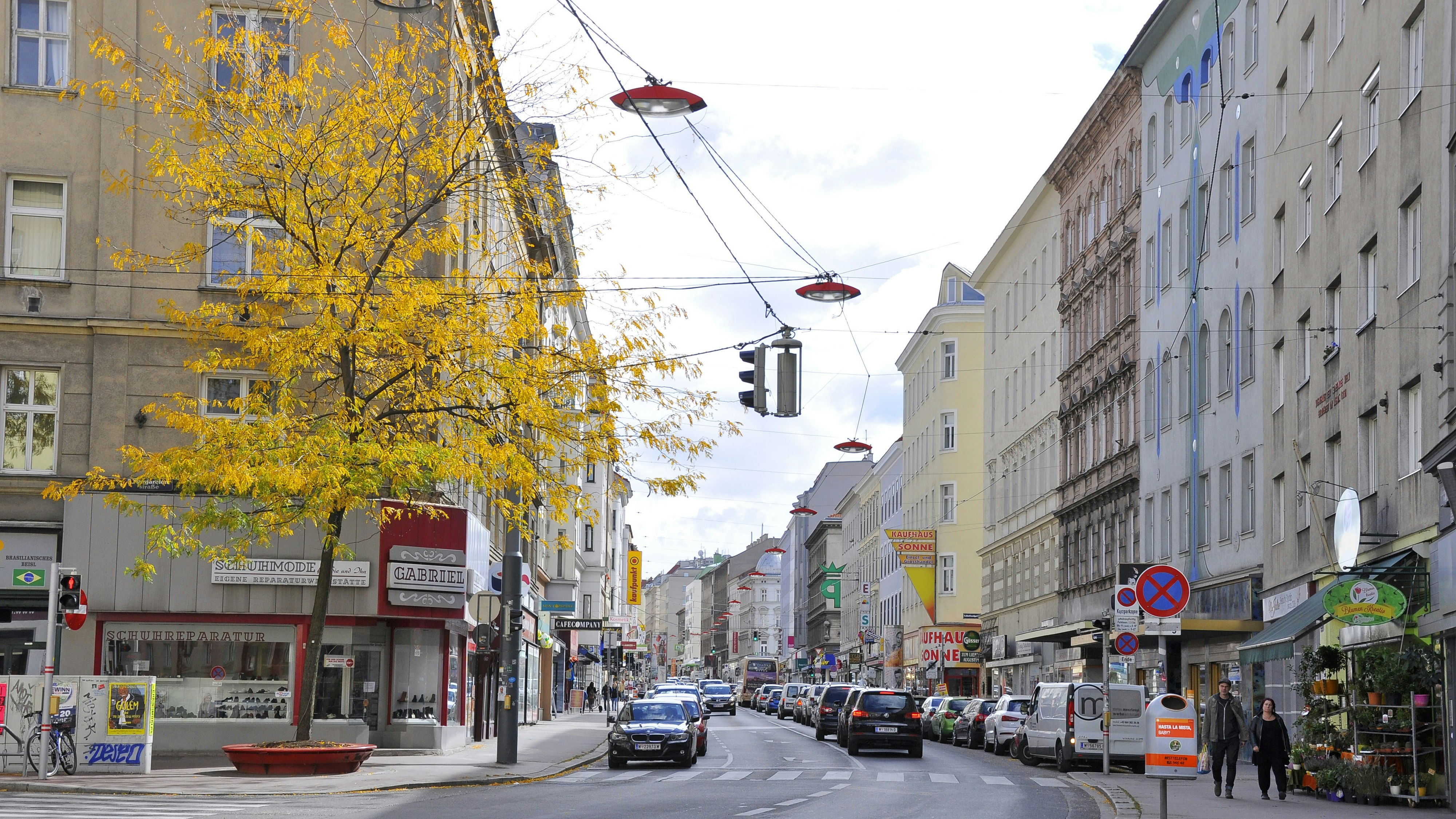Die Reinprechtsdorfer Straße in Wien-Margareten.