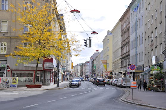 Die Reinprechtsdorfer Straße in Wien-Margareten.