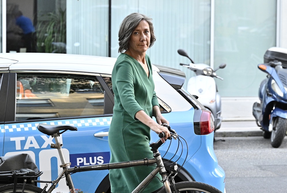 Birgit Hebein radelt im Sommer und im Winter, wie sie sagt.