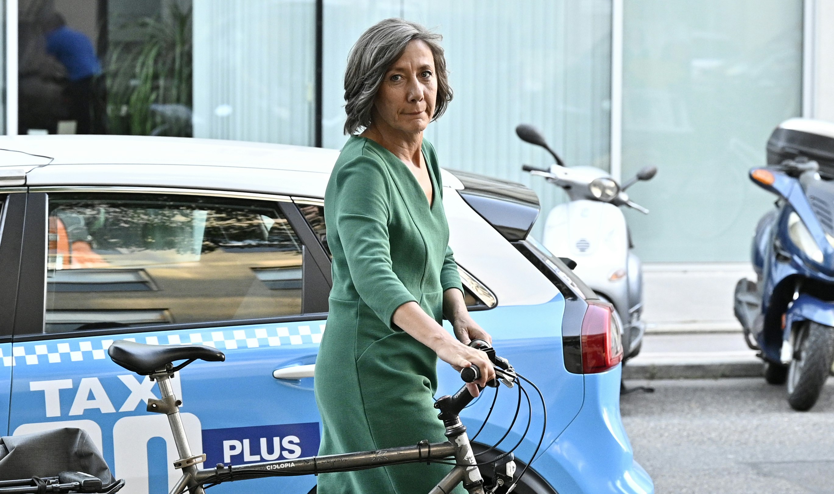 Birgit Hebein radelt im Sommer wie im Winter, wie sie sagt.