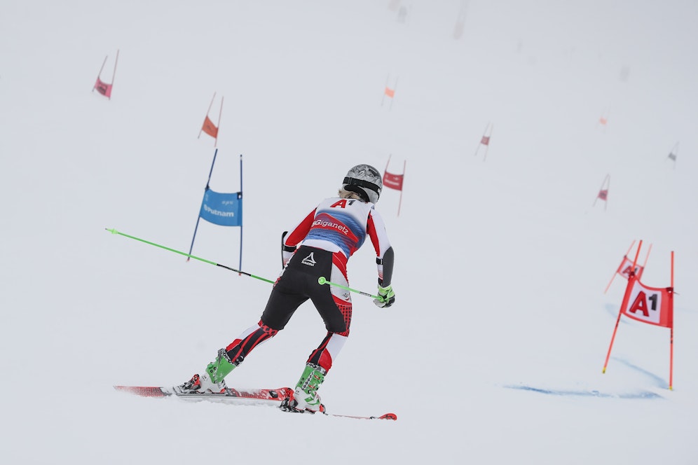 Stephanie Resch am 7. Oktober beim Training in Sölden. 