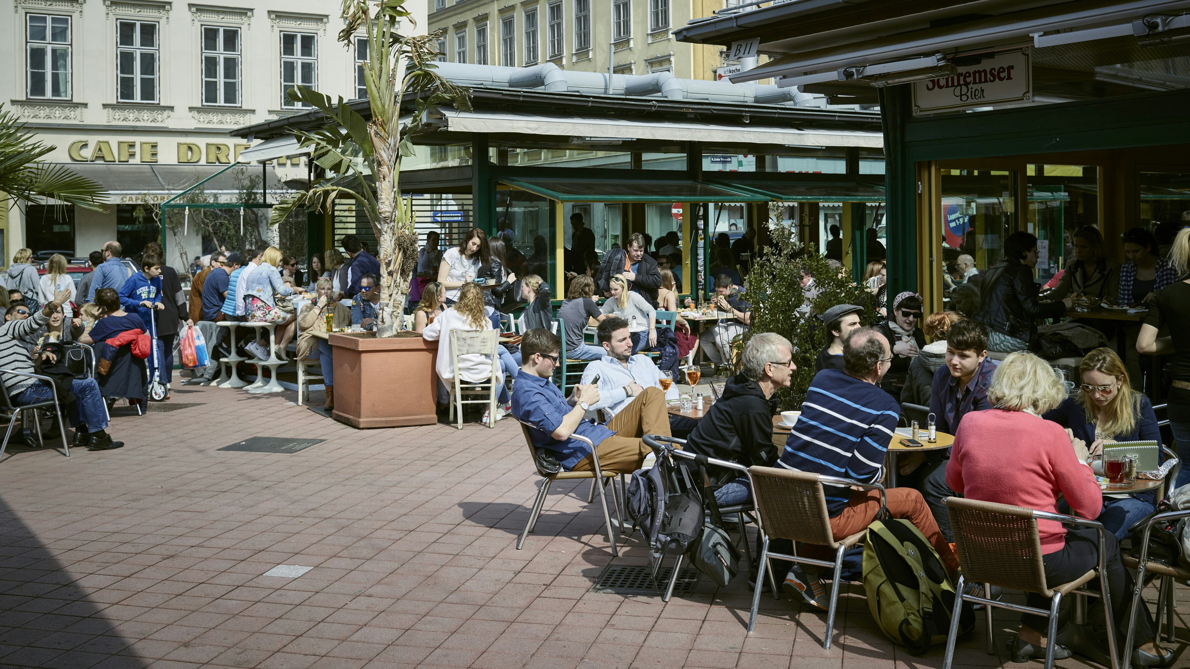 Der Naschmarkt in Wien-Mariahilf