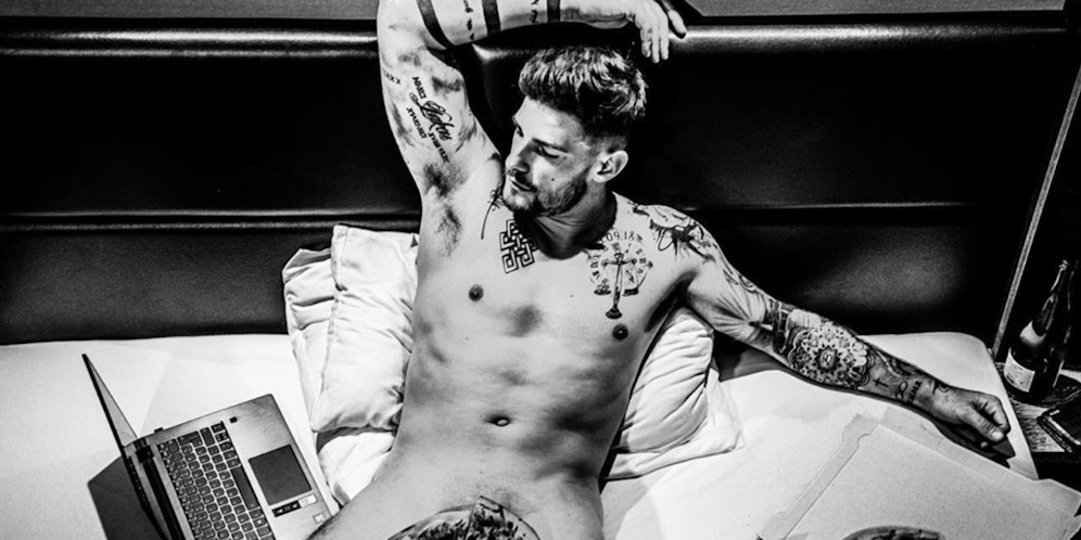 Hier zeigt Pascal Kappés sein bestes Stück Pizza.