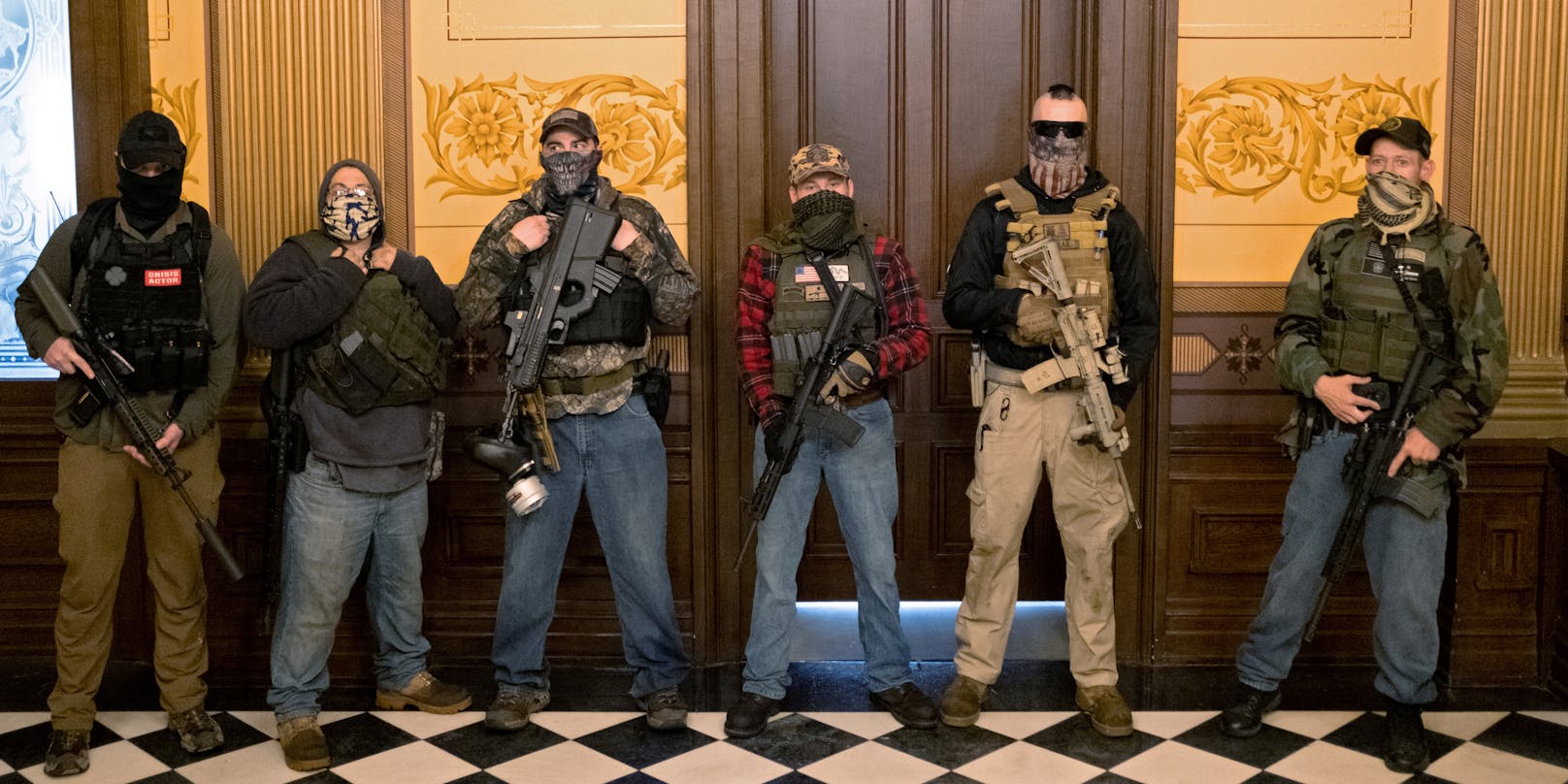 Die Festgenommenen standen in Verbindungen zu einer Miliz namens Wolverine Watchmen.