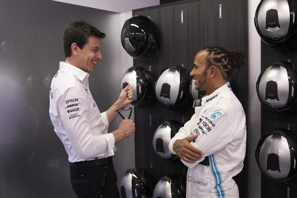 Toto Wolff, Lewis Hamilton