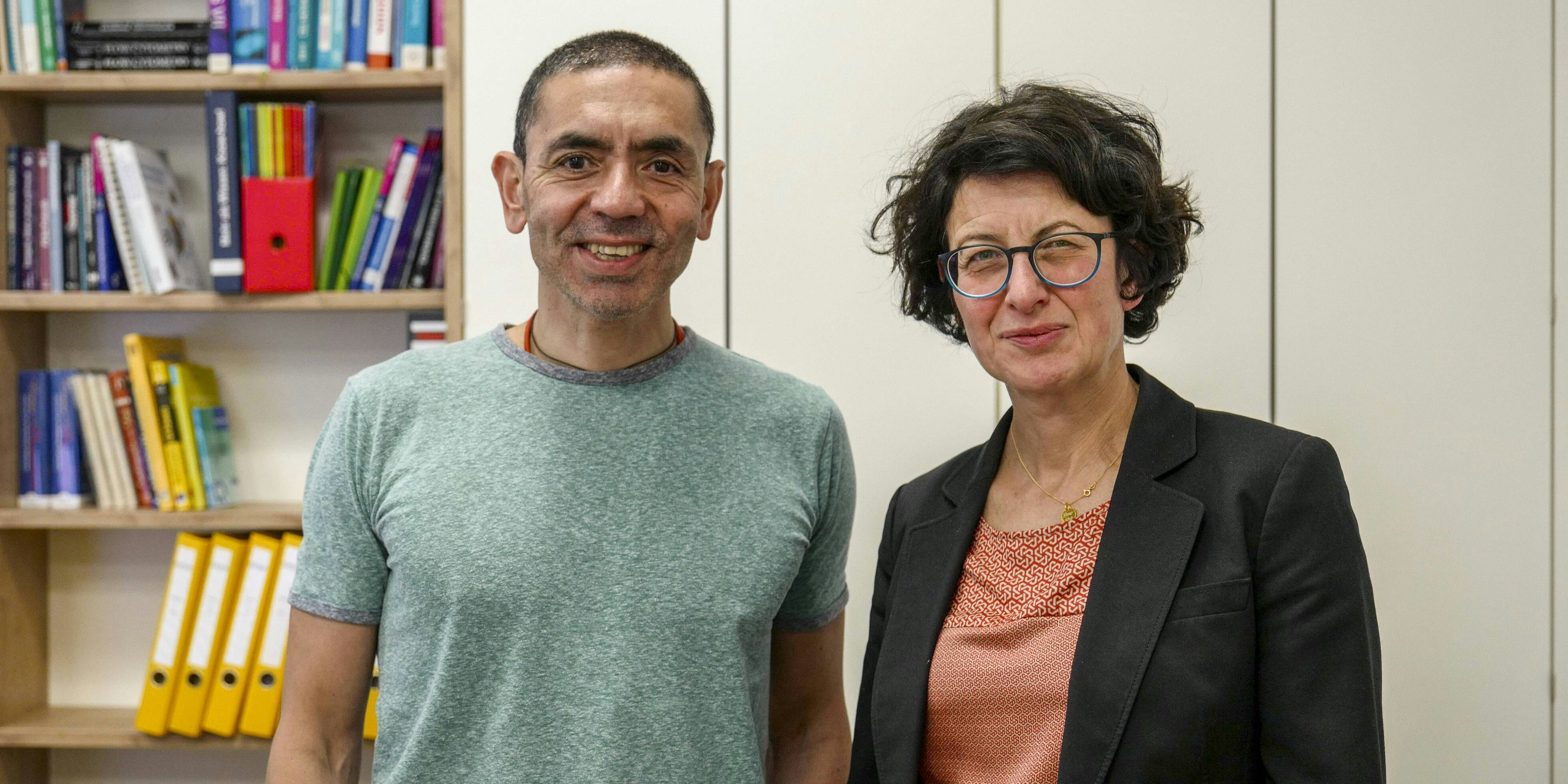 Ugur Sahin und seine Frau Özlem Türeci stehen hinter dem möglichen Corona-Impfstoff.