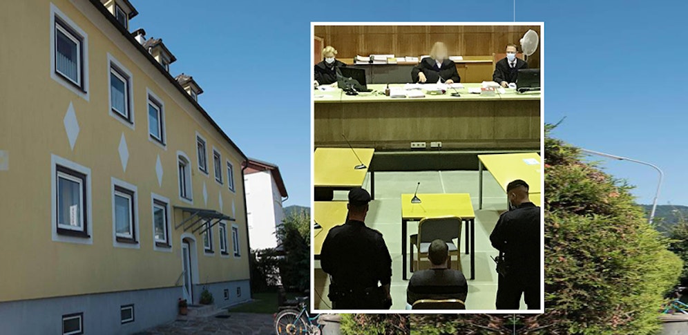 Die Tat geschah am Wohnort des Angeklagten (r.).
