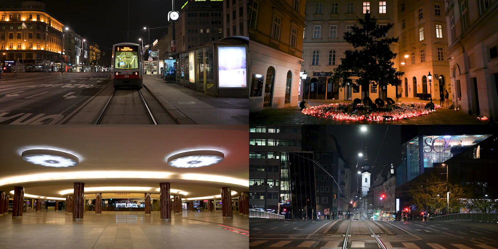 Nach 20 Uhr ist Wien wie ausgestorben.