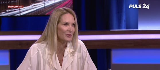 "Heute"-Chefin Eva Dichand war zu Gast bei "Pro und Contra" auf Puls 24